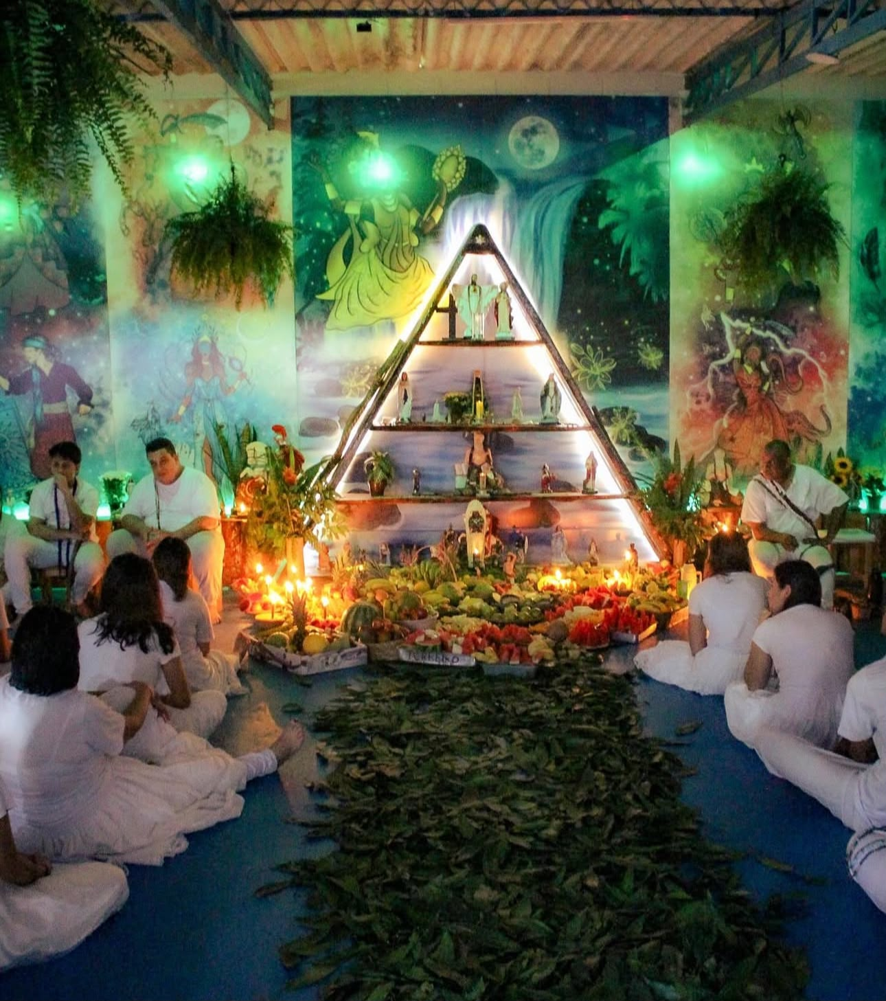 Altar sagrado da Sacerdotisa Laura em cerimônia